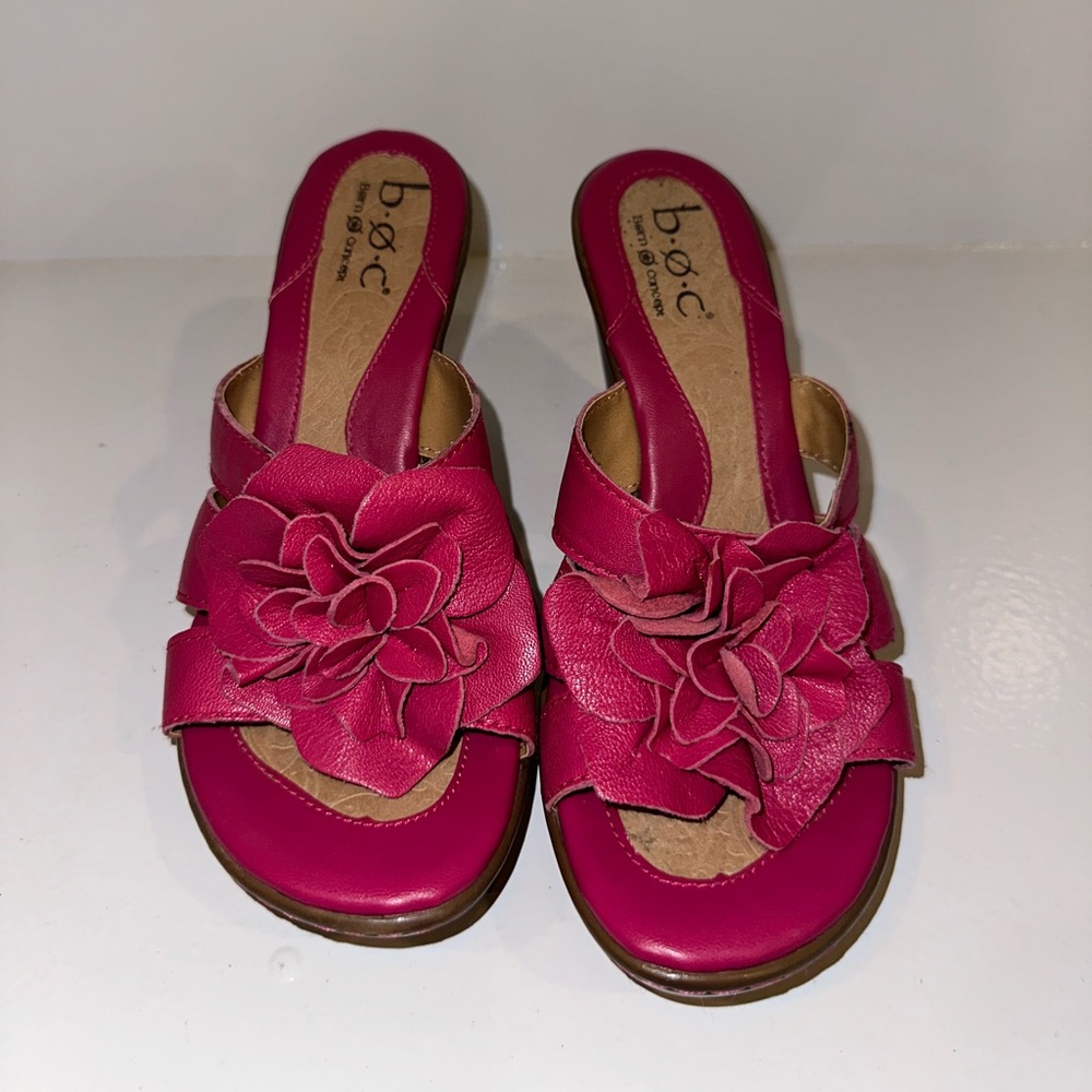 Hot Pink Floral Born Concept heels